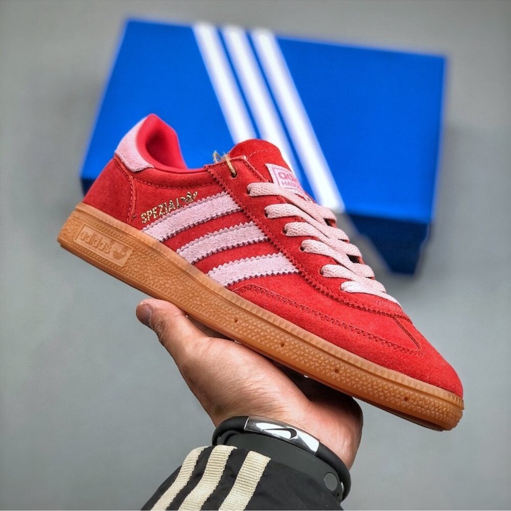 Adidas pink and red Spezial size 8.5